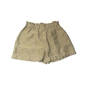 Zara Women's‎ Shorts XL Green Lyocell Modal with Polyester Paperbag